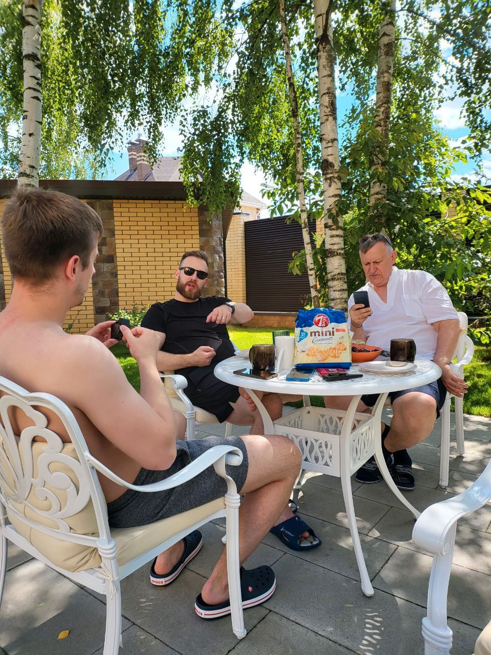 Vladimir Petrovsky and his two sons, Dmitry and Valery