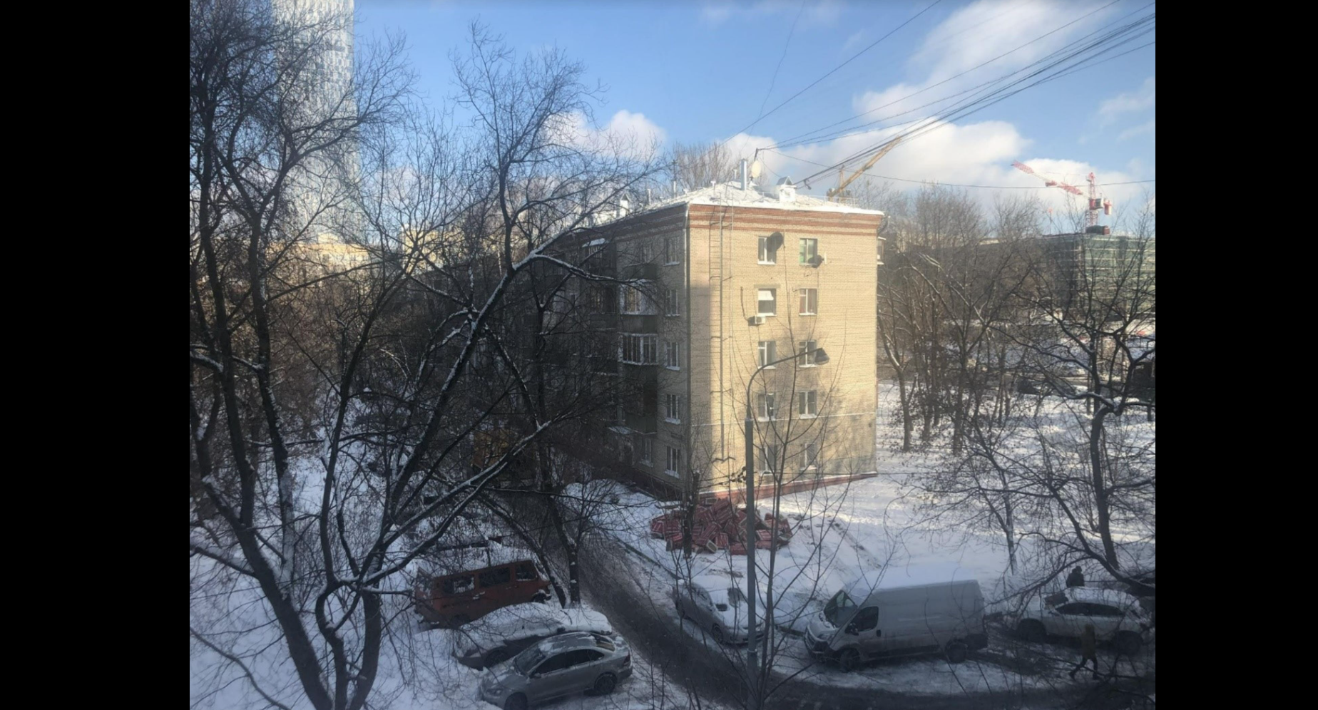 The house where the man with binoculars was spotted