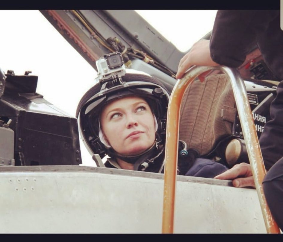 Полет Натальи Злобиной на МИГе