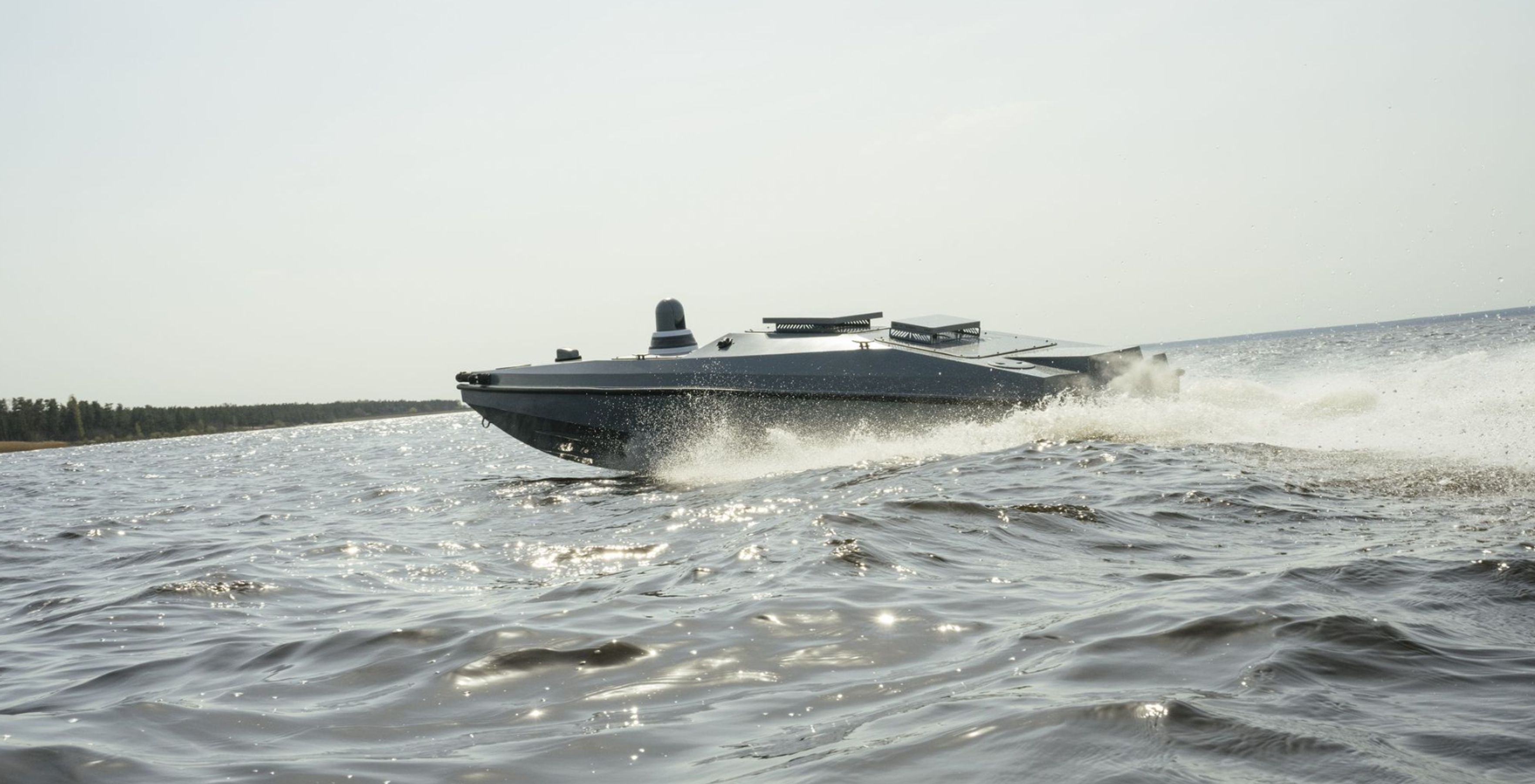 Test run of a Ukrainian maritime drone Emanuele Satolli.