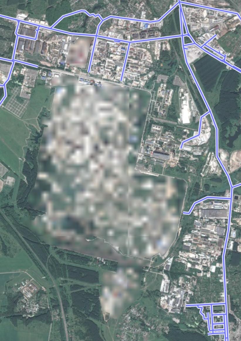 Вид на Рязанский НПЗ на «Яндекс. Картах»