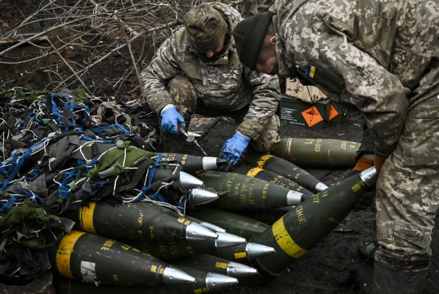 155mm artillery shells in service with the Armed Forces of Ukraine.