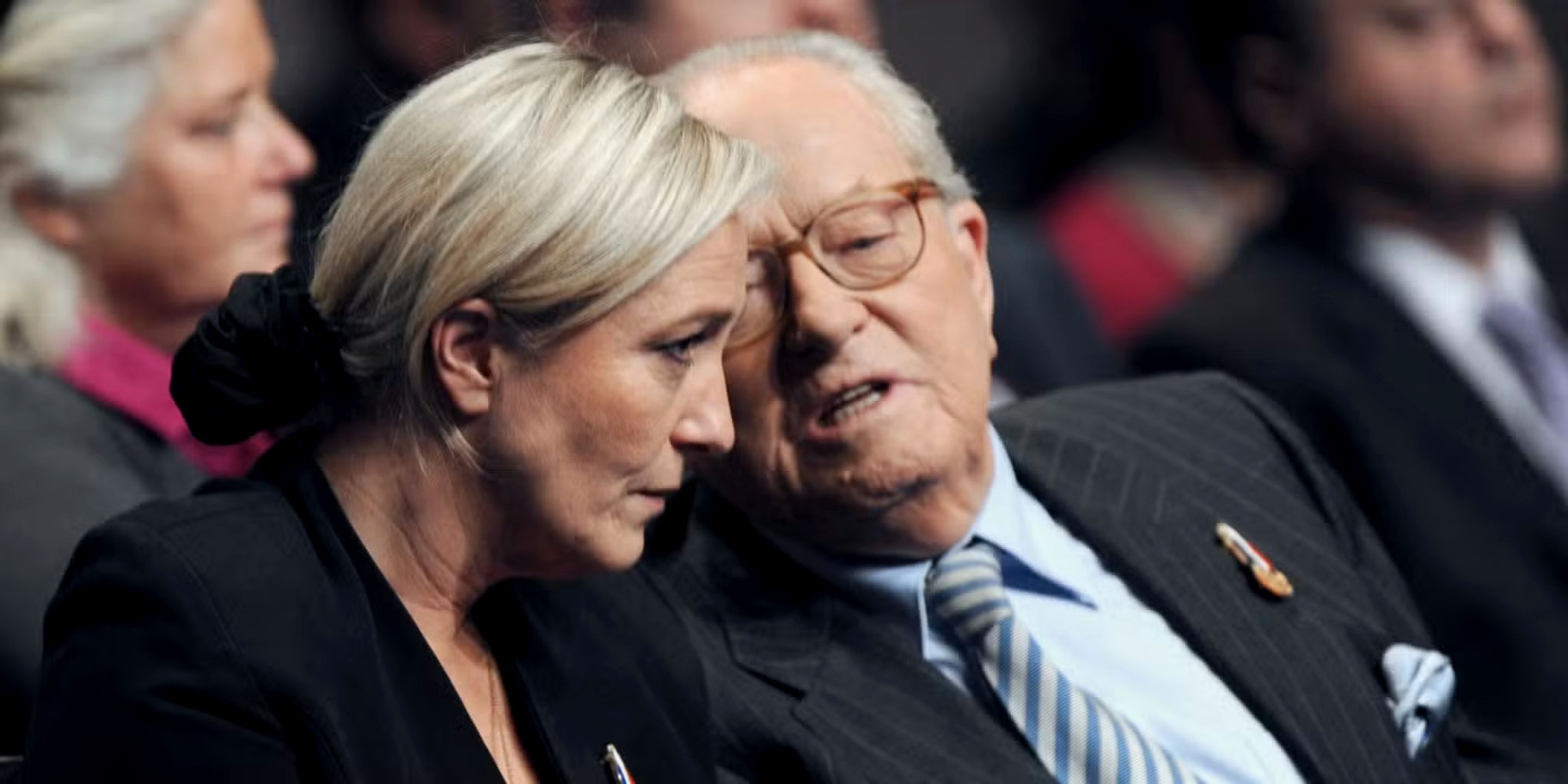 Marine Le Pen and Jean-Marie Le Pen