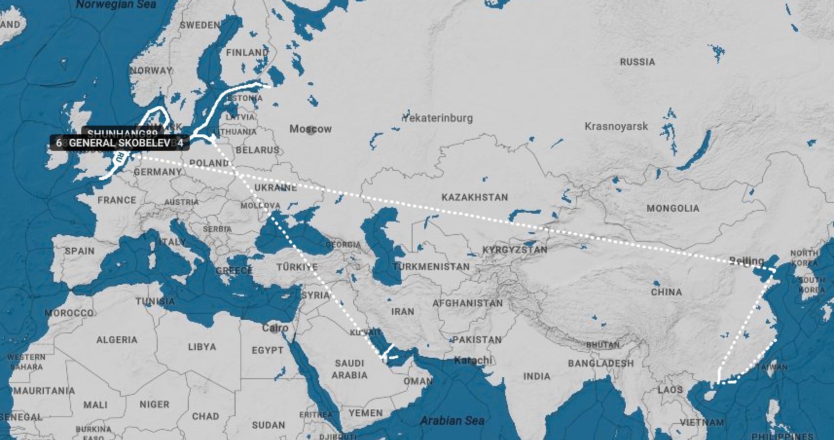 “Buoy jumps” from Chinese and Gulf waters to the North Sea