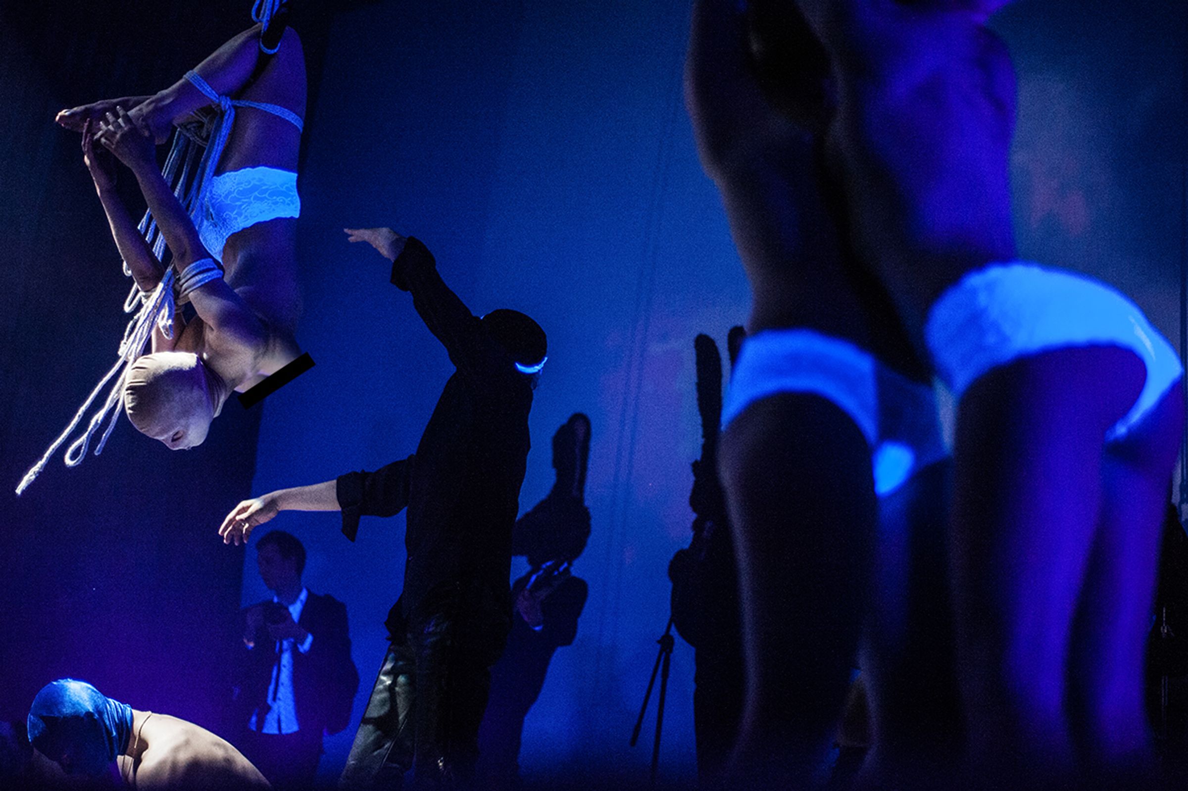 At a Blue Velvet party