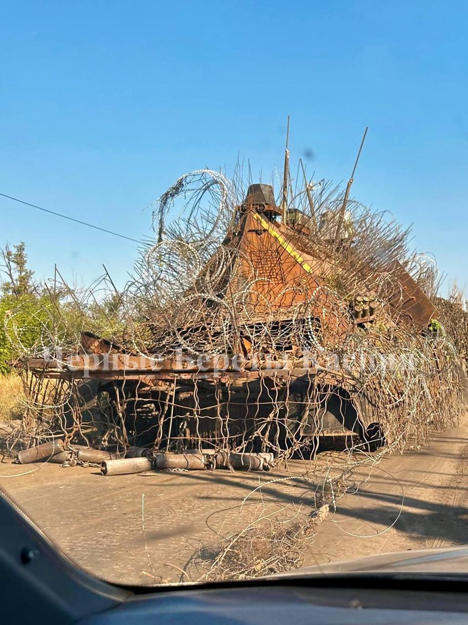 Неизвестная российская бронемашина с «царь-мангалом» 