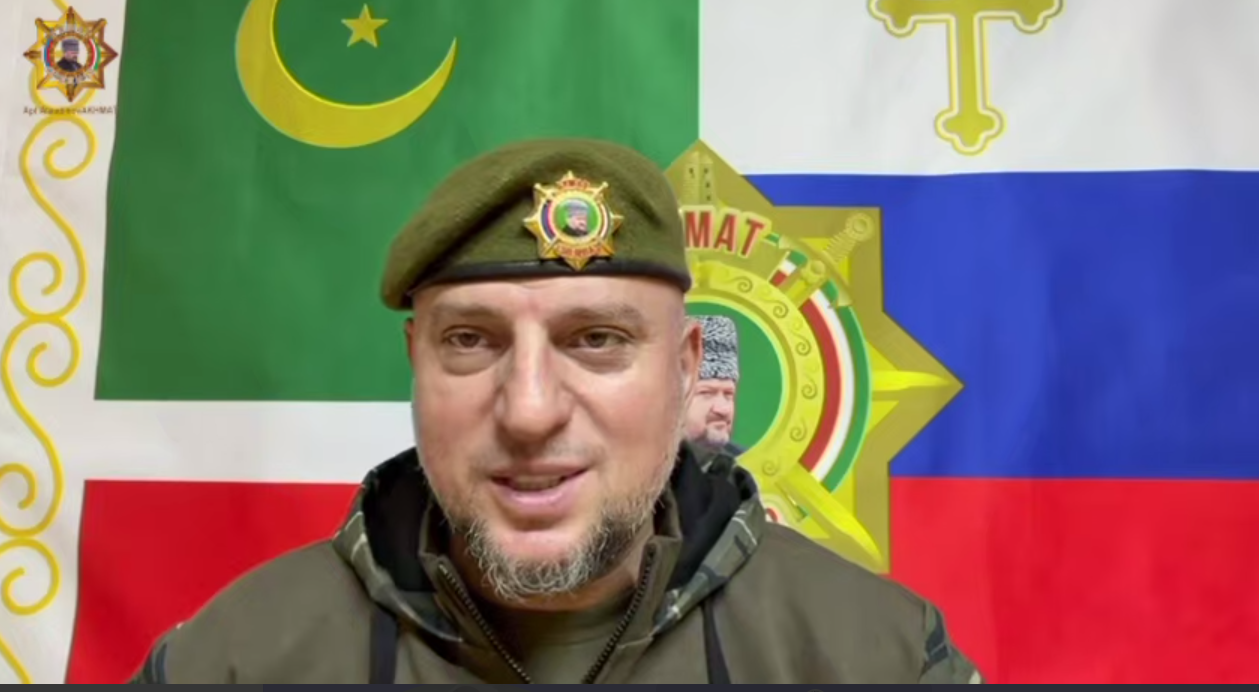 Скриншот из Telegram-канала Адаудинова. Апти Алаудинов «АХМАТ»