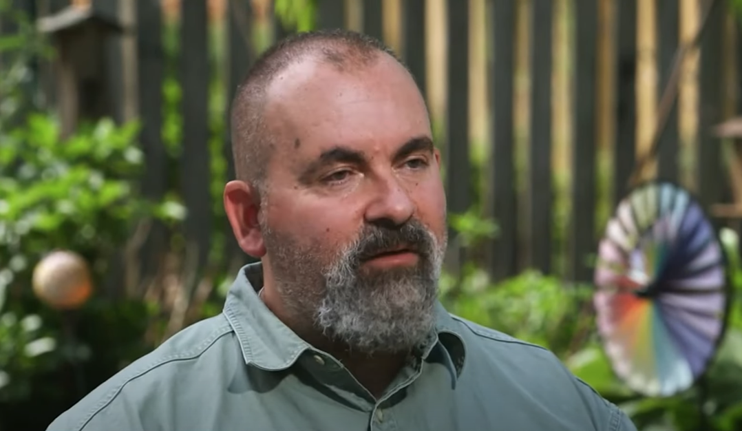 Marc Polymeropoulos being interviewed by CBS News in 2021