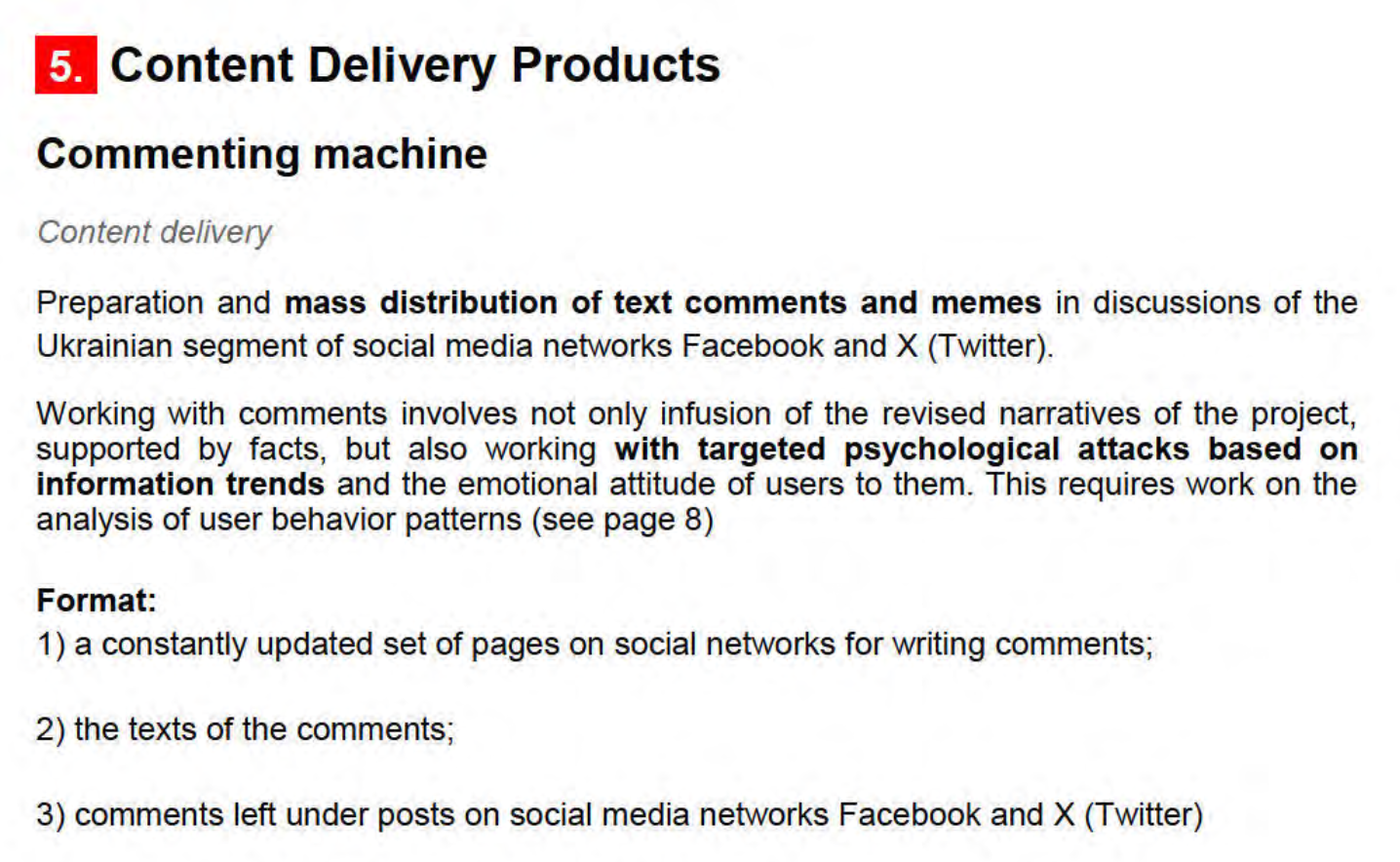 From the presentation of the SDA's disinformation campaign on Ukraine