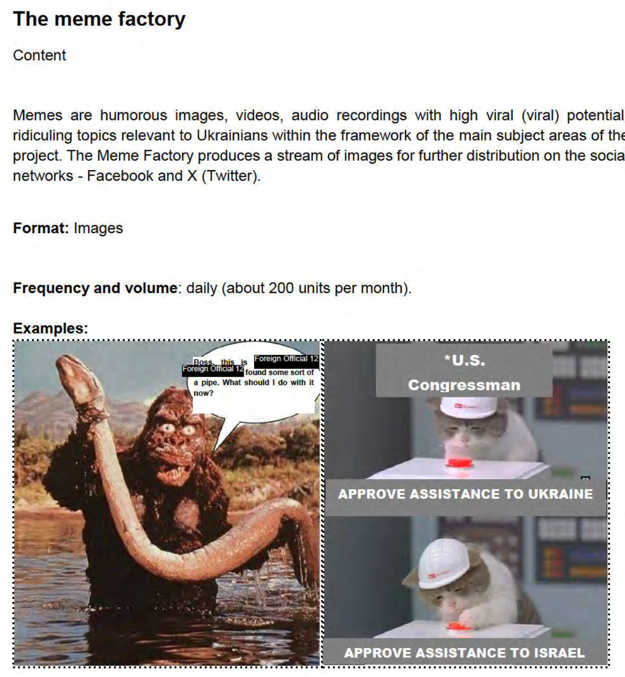 From the presentation of the SDA's disinformation campaign on Ukraine