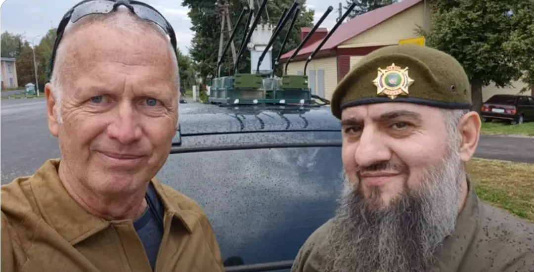 Georg Spöttle (left) and Magomed Khiytanayev of the Akhmat Spetsnaz