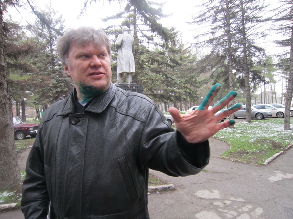 Глава московского отделения "Яблока" Сергей Митрохин: премьера зеленки