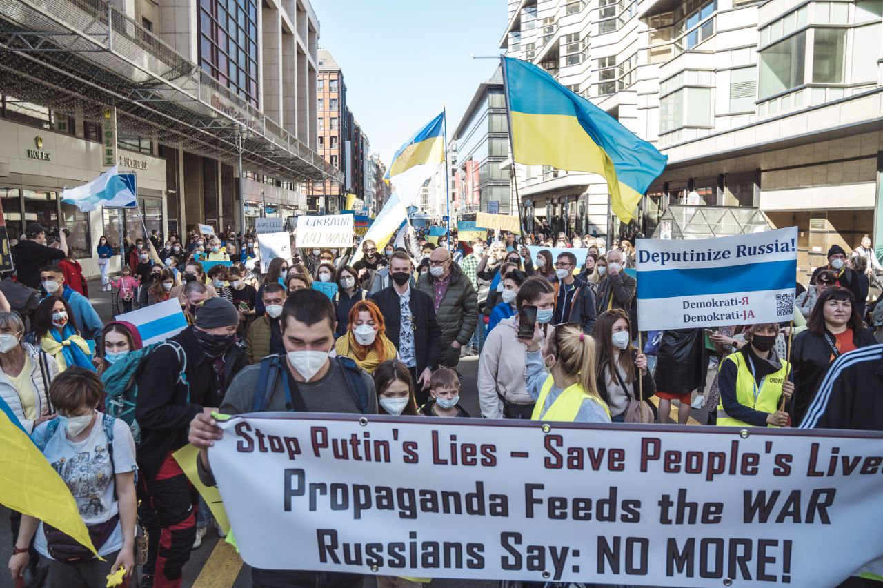 Фото: митинг в Берлине против войны в Украине / «Протестный Берлин» / Telegram